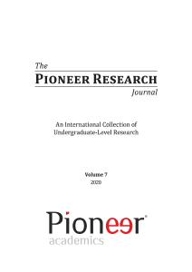 2020 Pioneer Research Journal